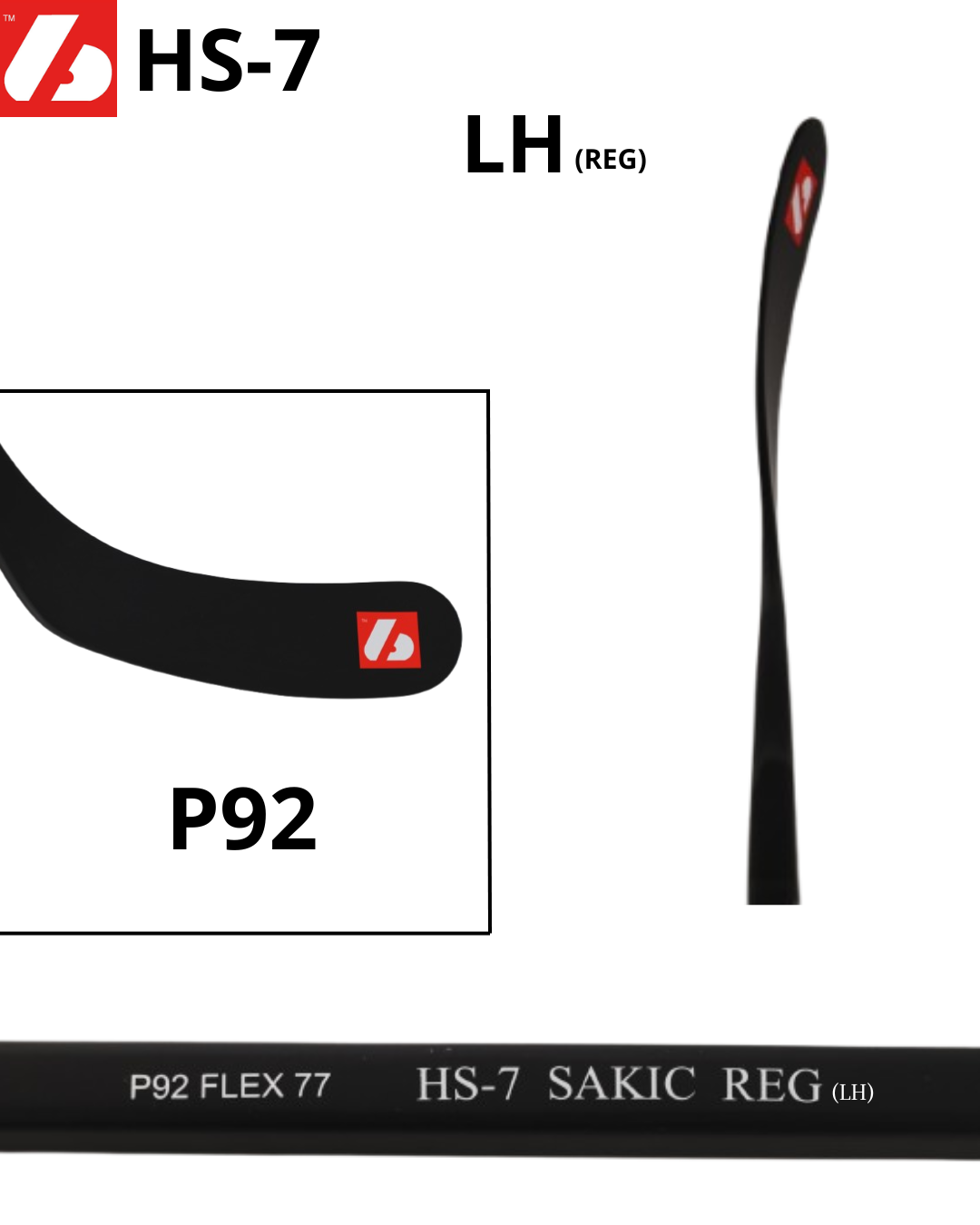 HS-7 Crosse de hockey en carbone