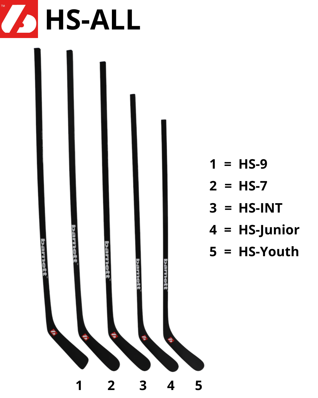 HS-7 Crosse de hockey en carbone