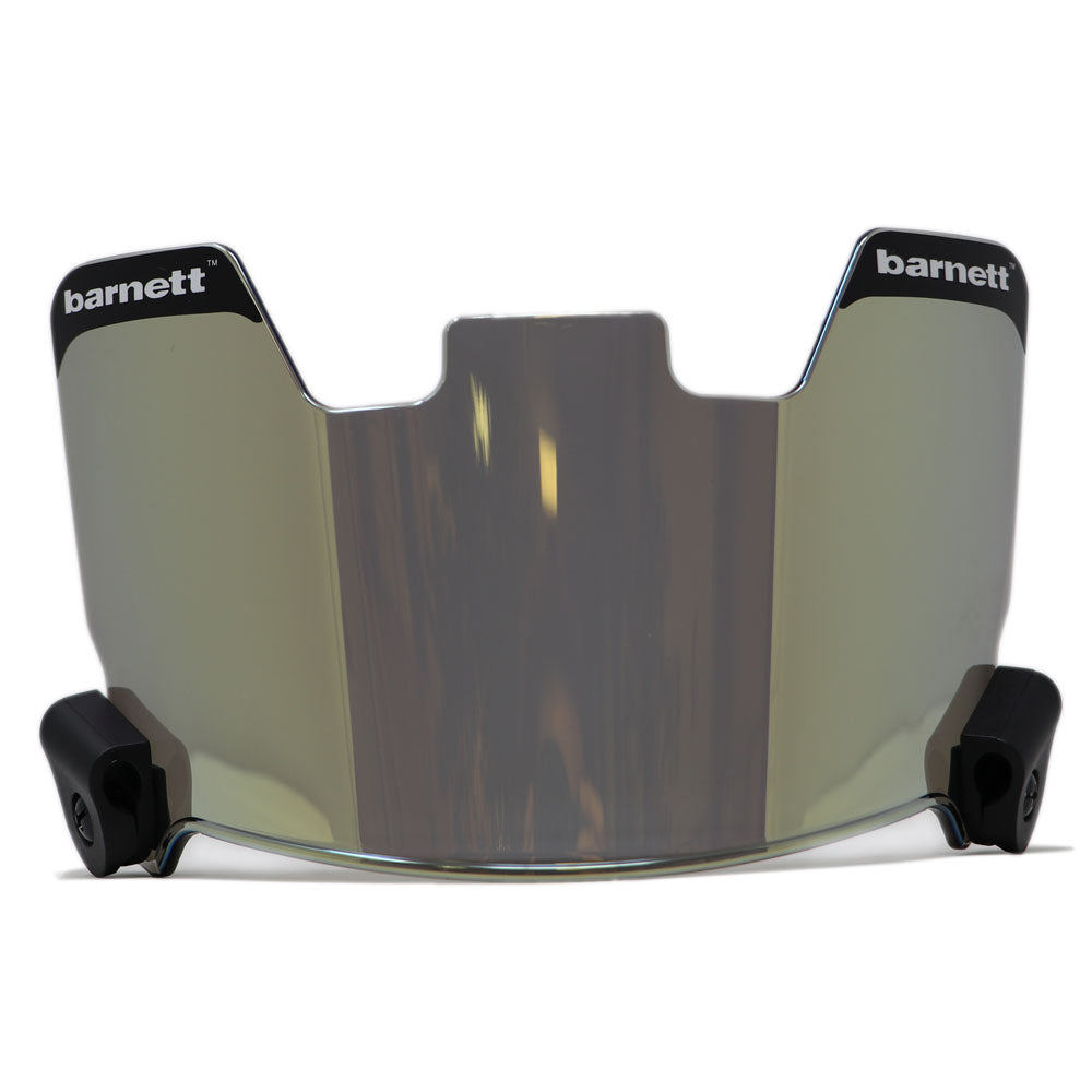 Lot de 2 pièces Barnett Visière de casque de Football Américain (Transparente+Gold)