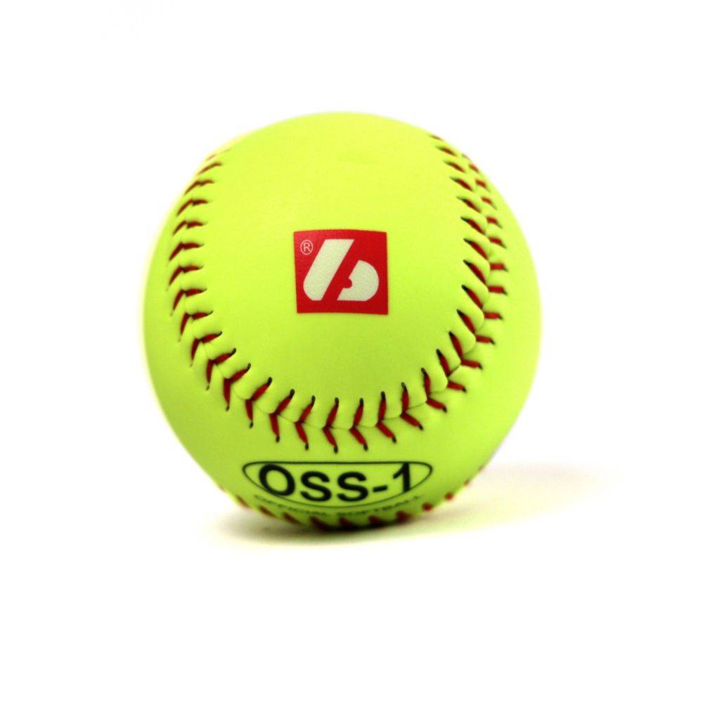 OSS-1 balle de softball entraînement, 12'', jaune, 2 pièces