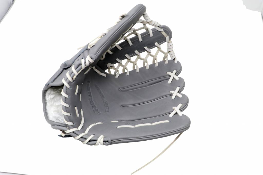 FL-127 gant de baseball cuir haute qualité infield/outfield/pitcher, 12.7" gris clair