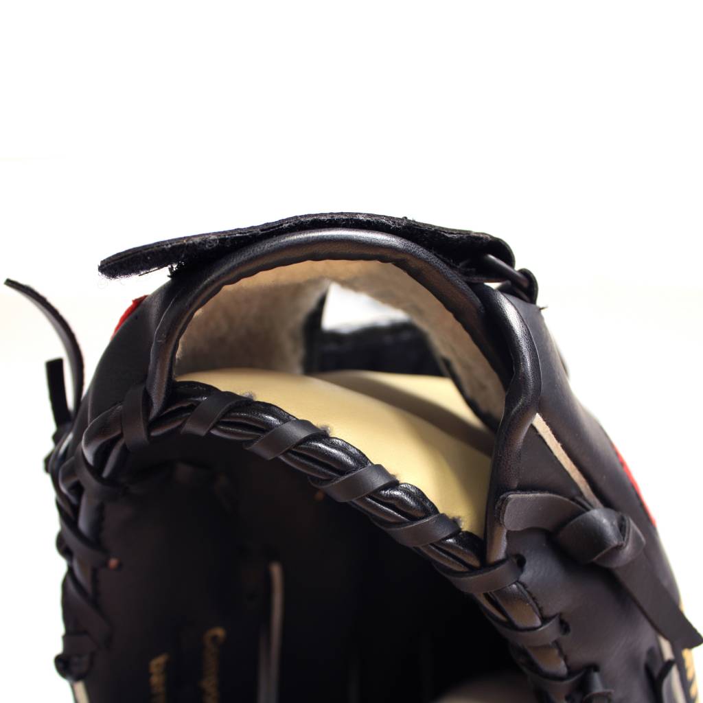 JL-120 Gant de baseball Initiation PU Outfield, 12" Noir