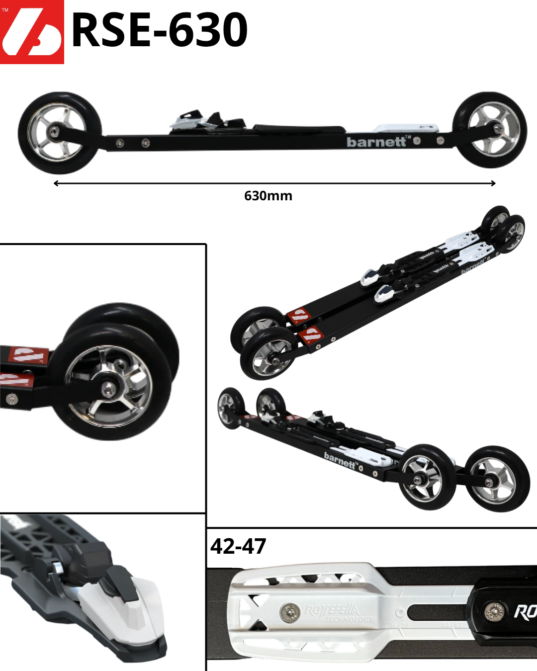 RSE-630 fixations NNN Ski roue