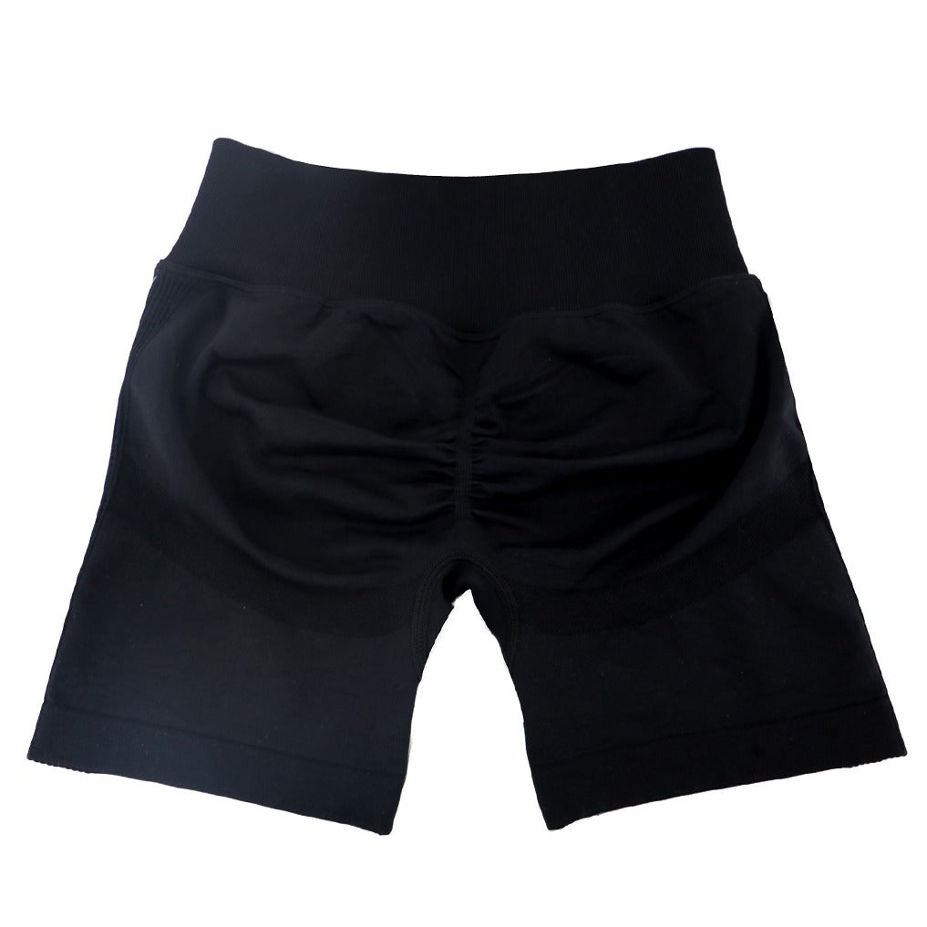 SLS01 Short de Modelage Sans Couture Noir