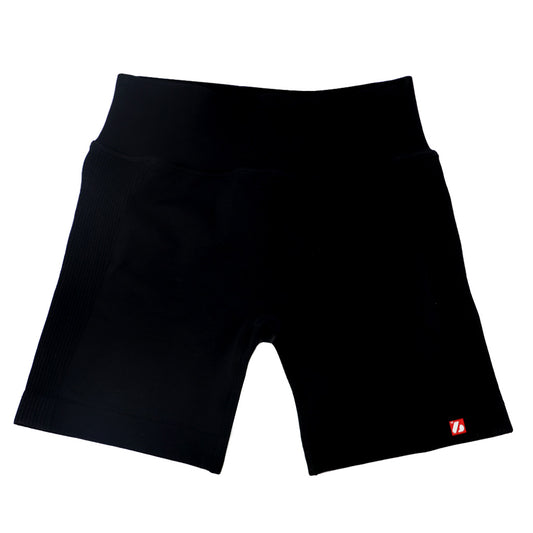 SLS01 Short de Modelage Sans Couture Noir