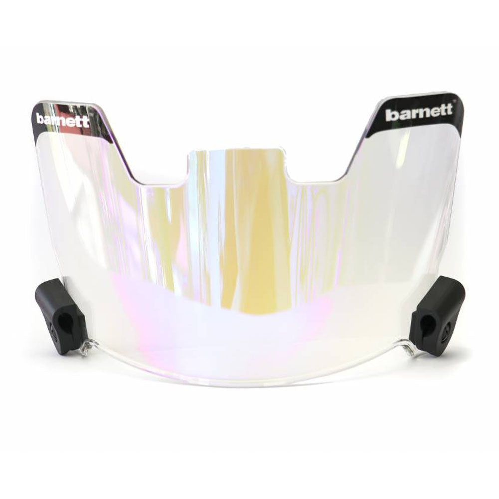 Lot de 2 pièces Barnett Visière de casque de Football Américain (Transparente+Bleu)