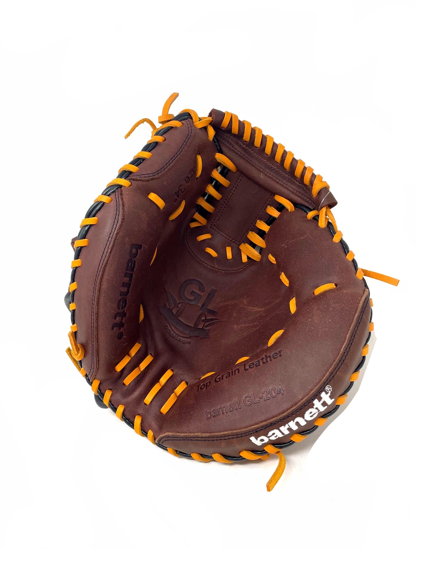 GL-204 gant de baseball cuir de catch pour adulte 34, Marron