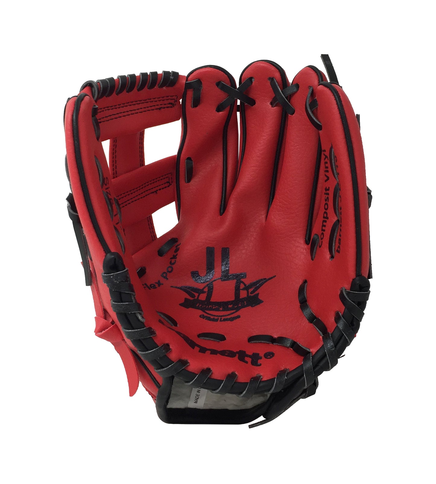 JL-110 - Gant de baseball, outfield, polyuréthane, taille 11" Rouge