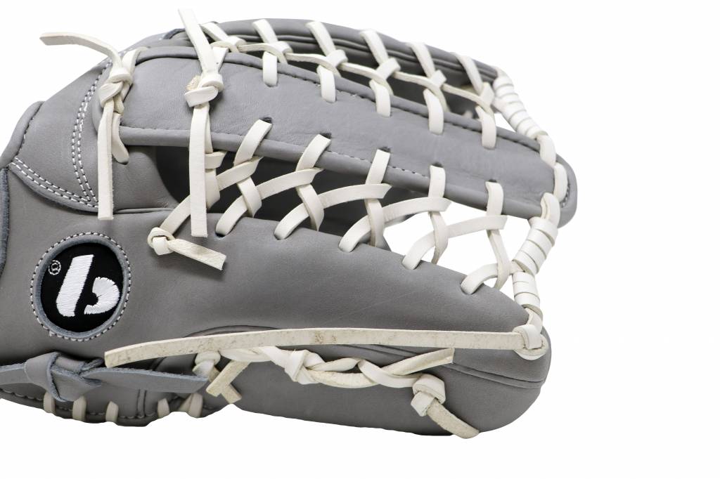 FL-127 gant de baseball cuir haute qualité infield/outfield/pitcher, 12.7" gris clair